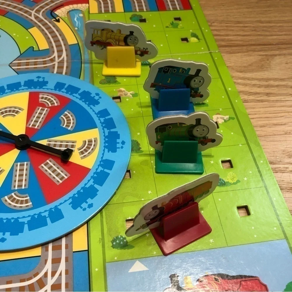 Thomas the Tank Engine Making Tracks Board Game Metal Tin Case Kids Briarpatch